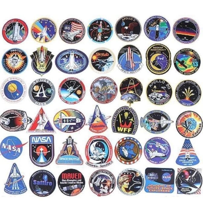 

Stiker Merchandise NASA Set Of 45 no dobel