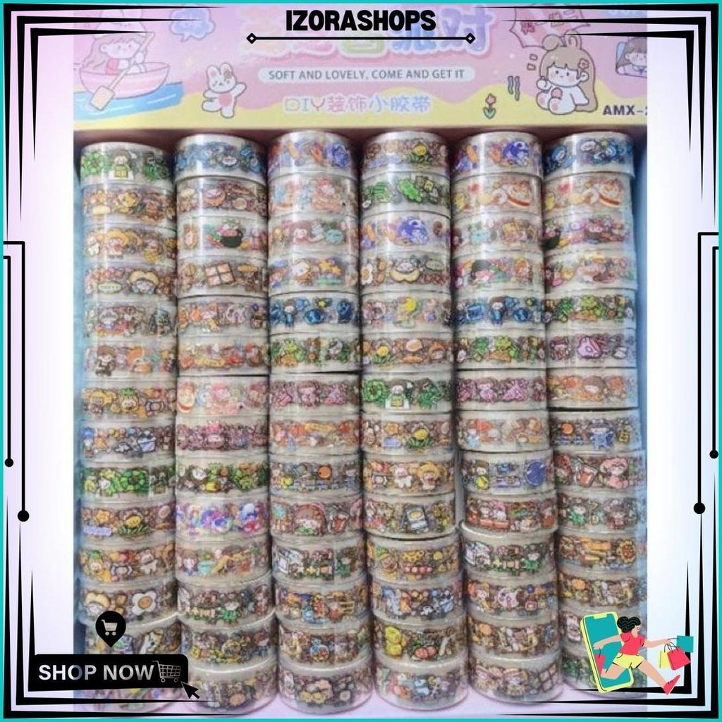 

Sticker Roll Momo Korea 1Cm / Sticker Rolling / Sticker Aesthetic / Stiker Lucu Sale