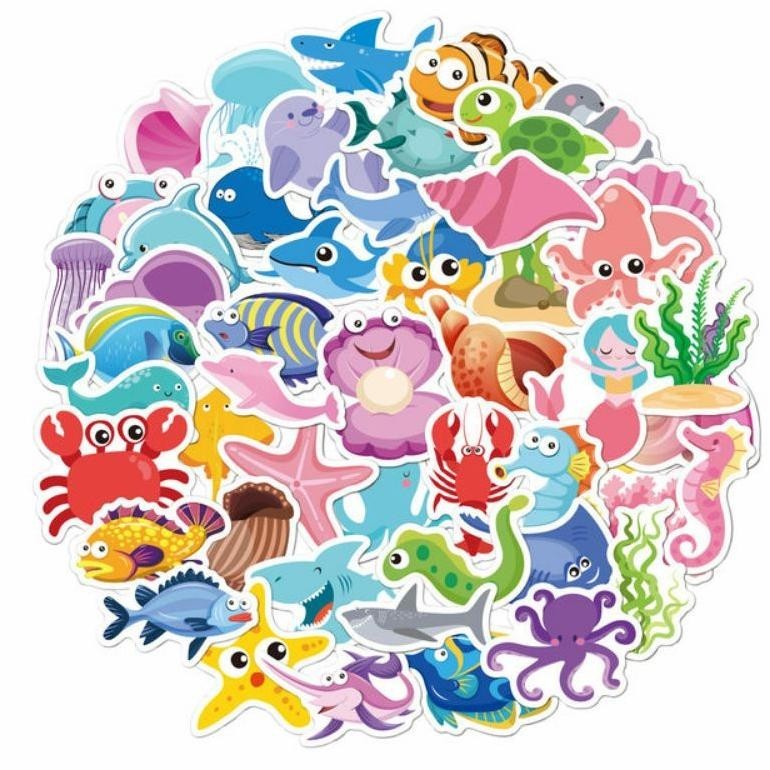 

Stiker Hewan Laut Pack Style 260271- Stiker Aesthetic Keren Imut Laptop, Aksesoris Hp, Anti Air, Motif, Helm, Tumbler, Koper, Kulkas Promo