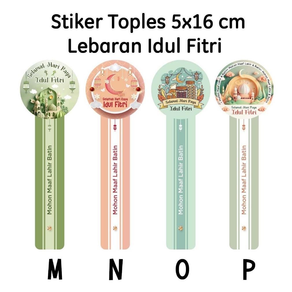 

20 Pcs Stiker Toples Lebaran Idul Fitri Part 02 Sale