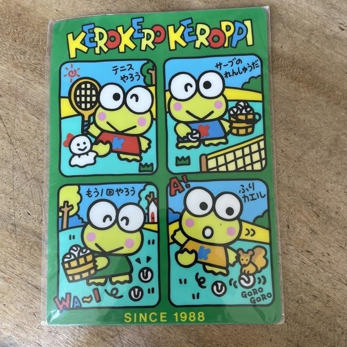 

kerokerokeroppi writing mat schedule / alas tulis keroppi
