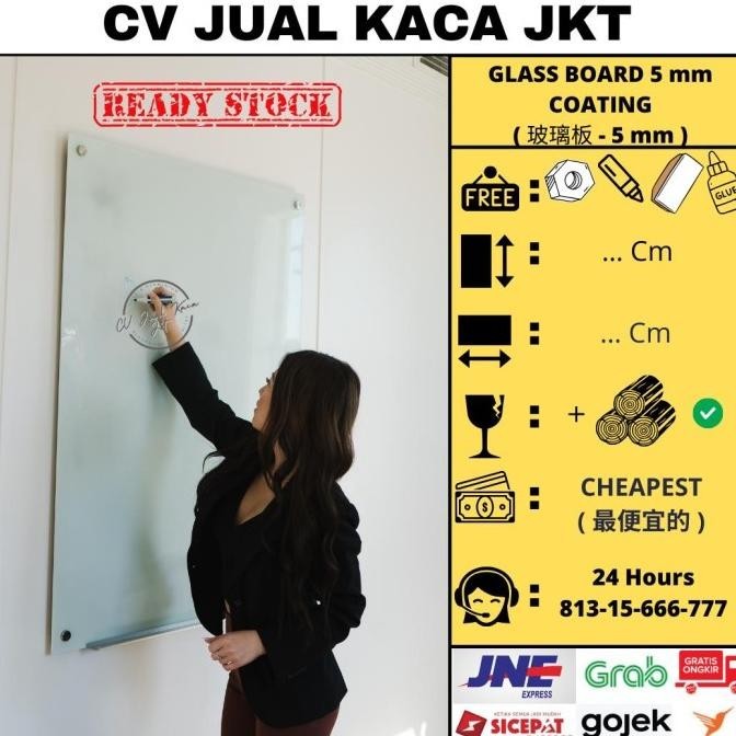 

Jual Glassboard 180X180 / Glass Board Termurah