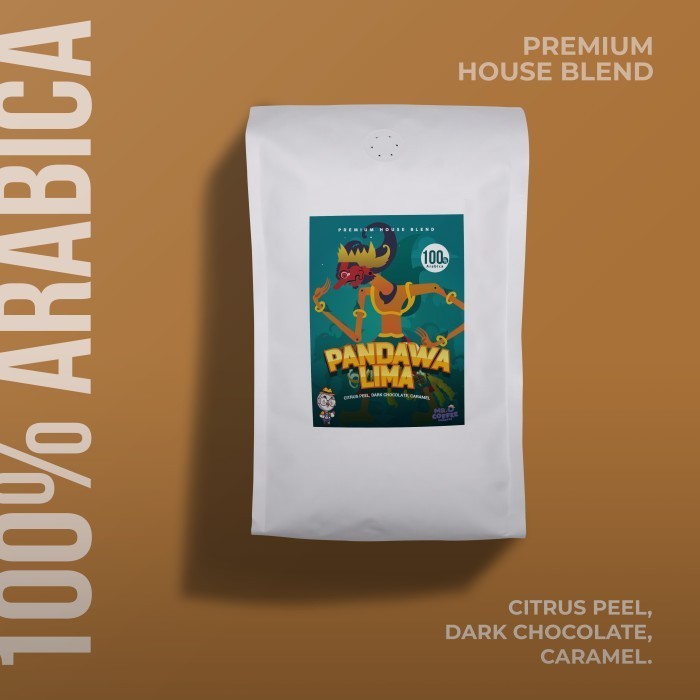 

Premium Kopi House Blend Pandawa5 100% Biji Kopi Arabika Specialty