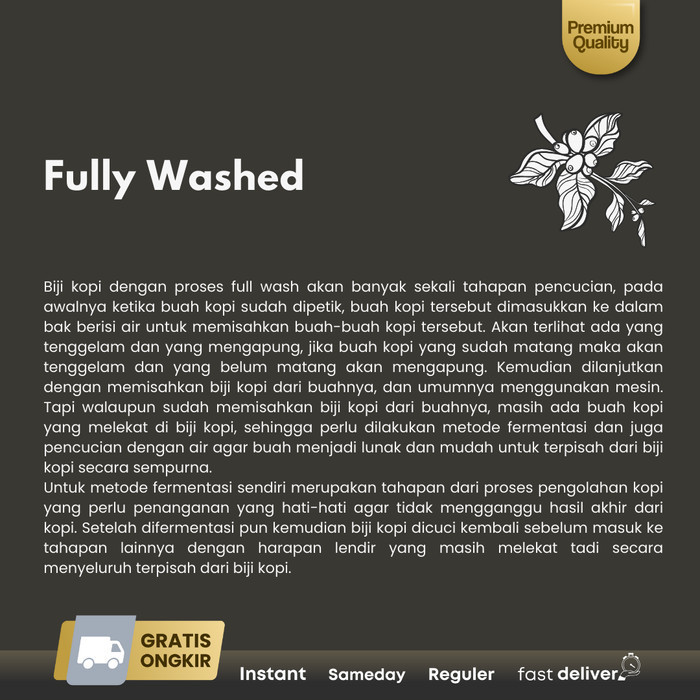 

Northsider Kopi Arabika Ethiopia Yirgacheffe Q Grade Fully-Washed 500G