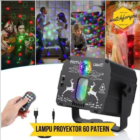 Lampu Laser Projector Lampu Panggung Laser Proyektor Disco RGB Party