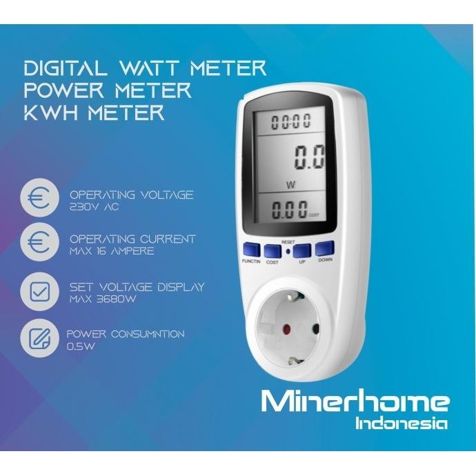 Ampere Meter Digital KWH Meter