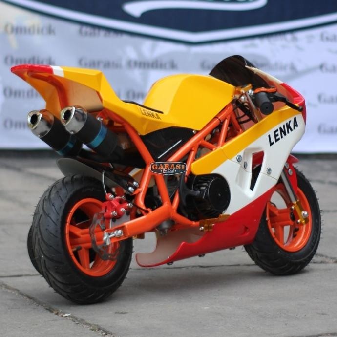 Motor Mini GP 50cc Lenka GPR Mesin Tarik 2 tak