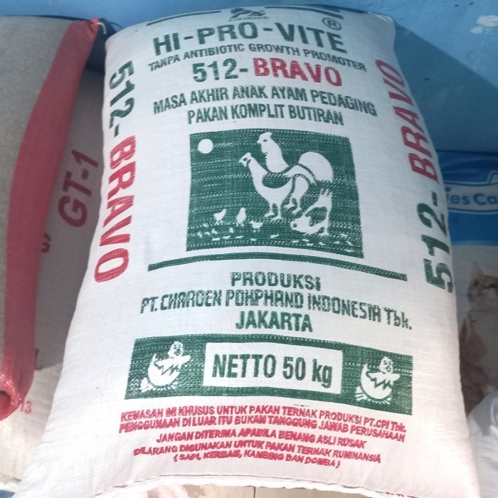 Pakan Ayam 512 Bravo 50Kg