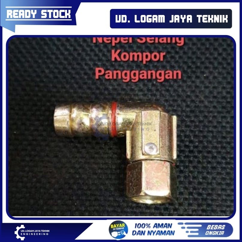 nepel sambungan selang kompor gas bakaran panggangan sosis
