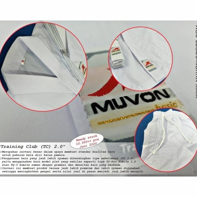 BAJU KARATE PEMULA TC MUVON NEW