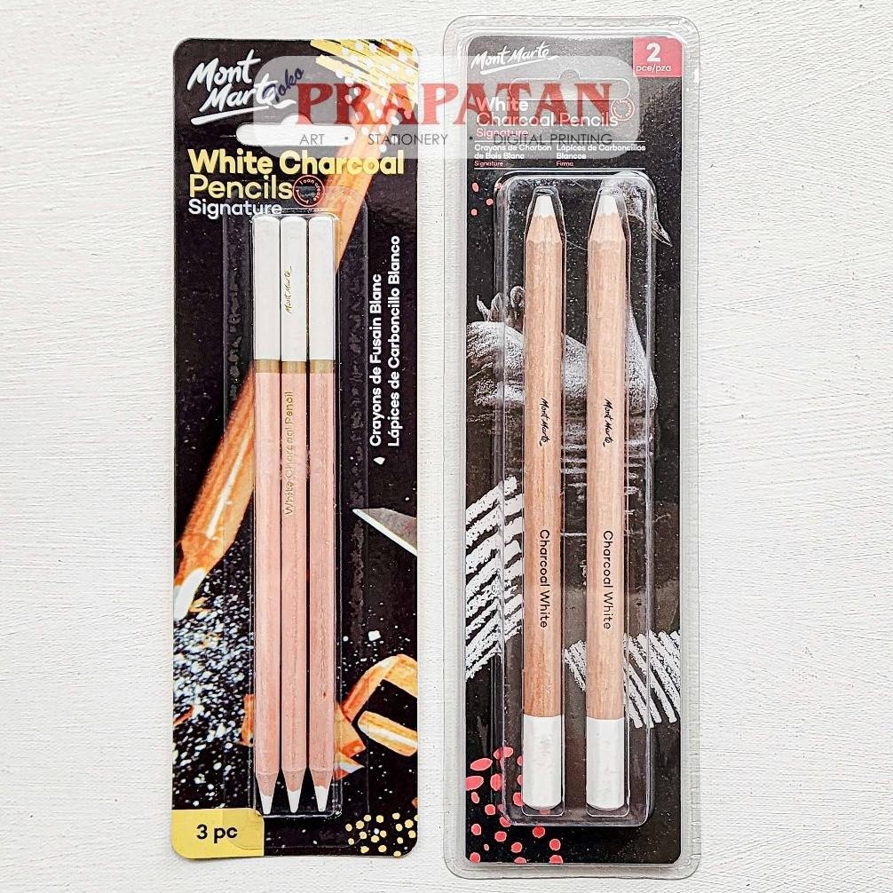 

Ku09 Mont Marte White Charcoal Pencils Set | Pensil Arang Putih Cod