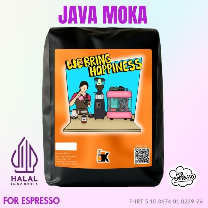 

1Kg Biji Kopi Java Moka Espresso Blend 65/35