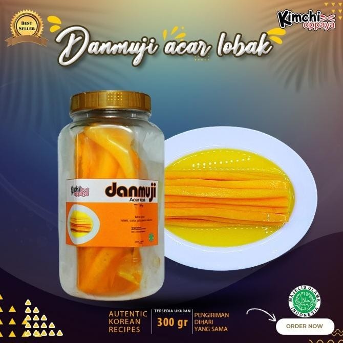 

Danmuji Kimbap acar lobak kuning untuk kimbap 300gram isi 10 potong