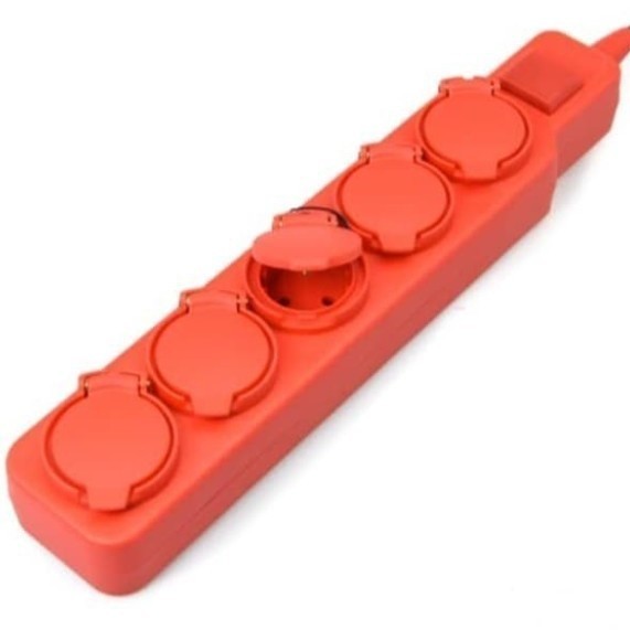 Krisbow Stop Kontak 5 Soket_Kabel Exstention_Sambungan Kabel 5 Penutup