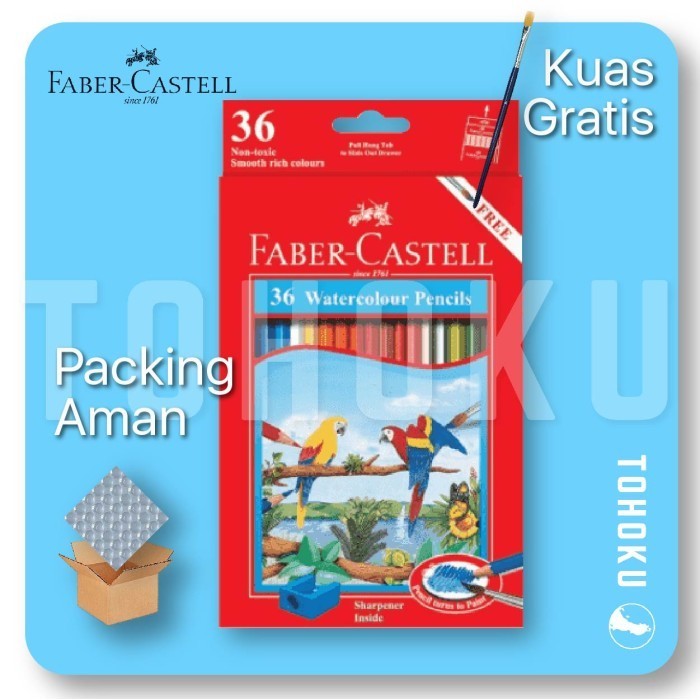 

Pensil Warna Cat Air - Faber Castell Watercolour Pencils 36