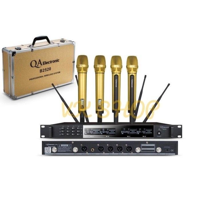 Mic Wireless Qa Electronic B2520 / B 2520 Original By Rdw 4 Handheld