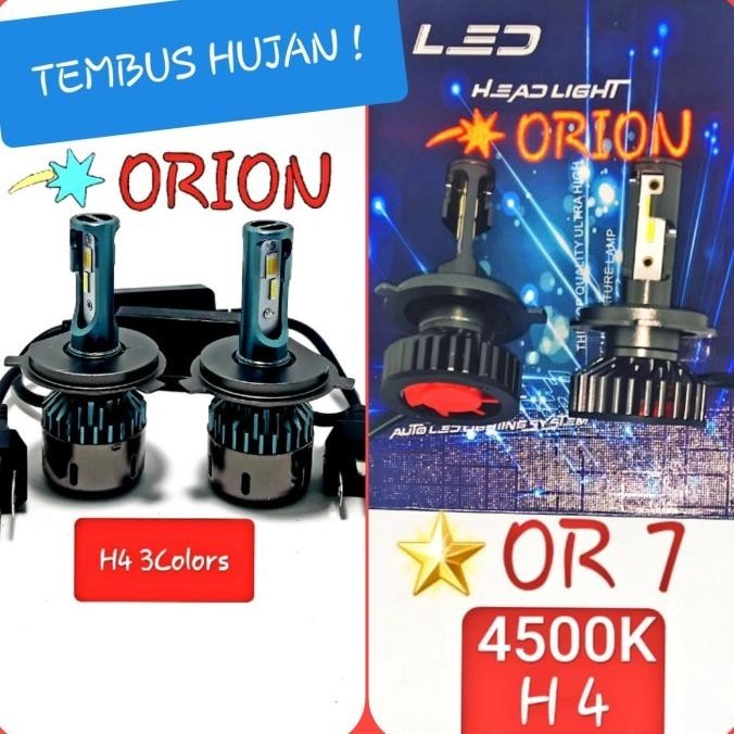 Super Led H4 Lampu Utama Mobil ,4500K ,Warm White