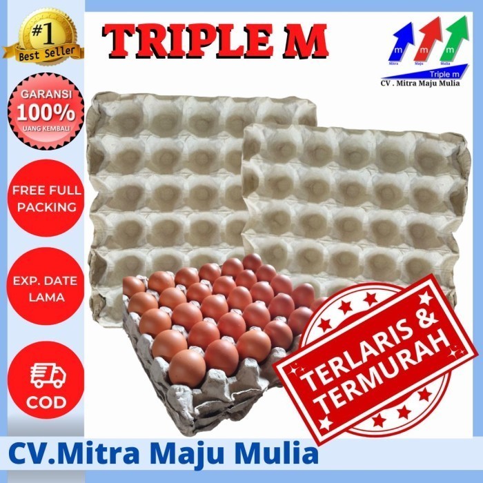 Limited Edition Egg Tray, Egg Trey, Tray Trey Telur Karton Baru 1 Ikat