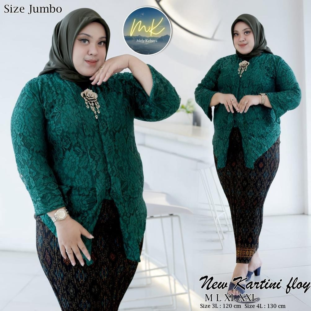 RFG ATASAN KEBAYA FLOY BRUKAT JUMBO ATASAN KEBAYA JUMBO LD 130 MODERN KEBAYA BRUKAT JUMBO LD 120 130