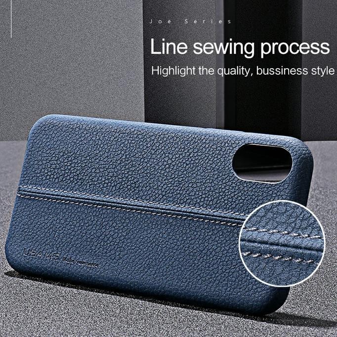 usams joe series iphone x Ten leather case casing cover kulit