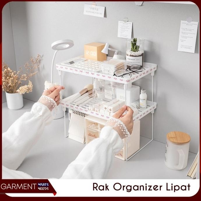 

Rak Organizer Susun Stationary ATK Meja Kantor Lipat Kotak Kosmetik