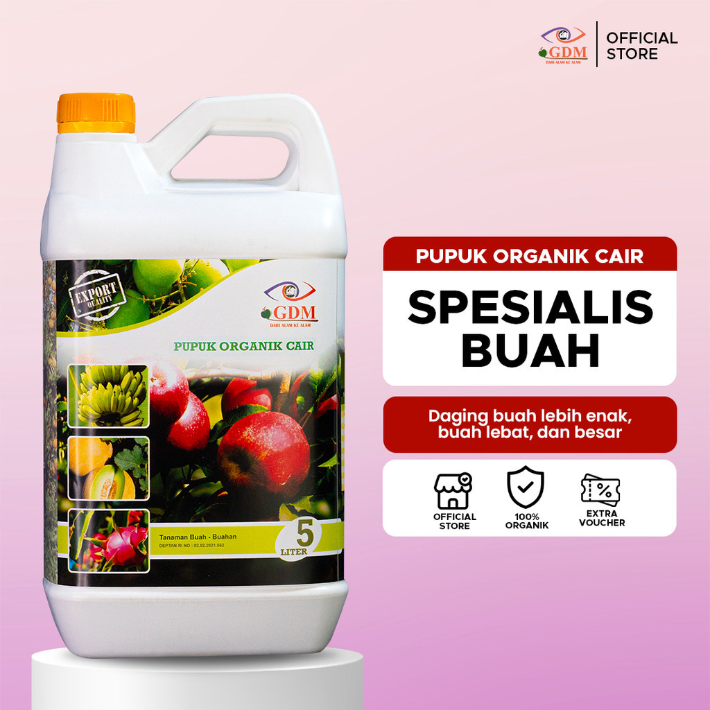 GDM Pupuk Organik Untuk Tanaman Buah 5 Liter