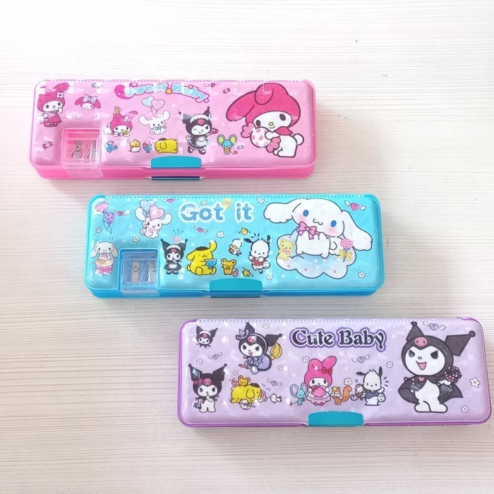 

TERLARIS Pencil Case Magnet Kuromi / Kotak Pensil Sanrio / Tepak My Melody Cinnamoroll Terbaru