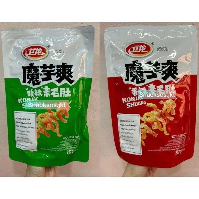 

[BIG 252GR] WEILONG LATIAO KONJAC SHUANG HOT & SPICY / SOUR & HOT - BS01