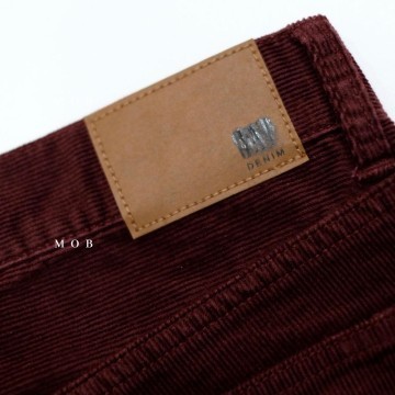 Celana Panjang Gap Slim Fit Corduroy Pants Maroon(Cross Label)Original