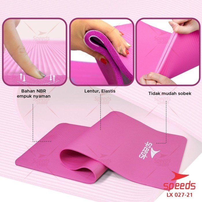 Mai "Opening Sale" Speeds Matras Yoga Tebal 8Mm Mat Karpet Matras Olahraga