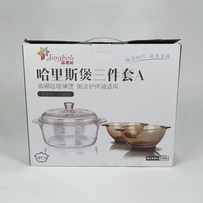 Mangkok Kaca Tempered Glass Mangkok Tahan Panas Mangkok Kaca Bowl