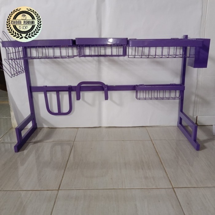 Rak Piring Wastafel Ungu 85 Cm