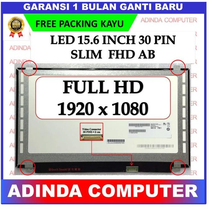 LCD LED Acer Nitro 5 AN515-51 AN515-52 AN515-53 15.6 30 Slim FHD AB ASLI