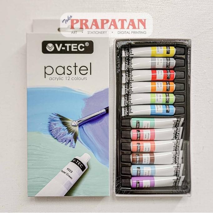 

Cat Akrilik Set V-TEC Neon Metallic Pastel 12x6ml | V-TEC Acrylic Set