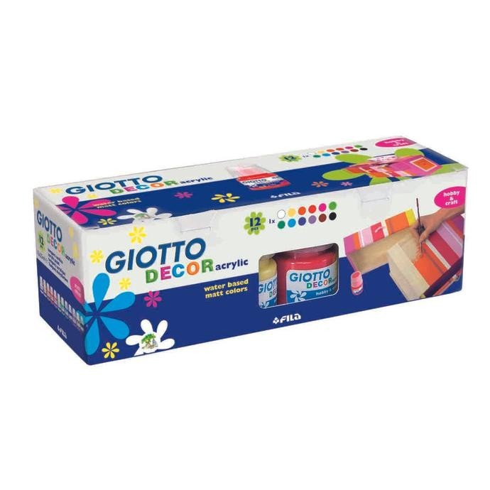 

Cat Akrilik Giotto Decor Acrylic Paint Set 12 Warna 25Ml Grosir Fany Mall