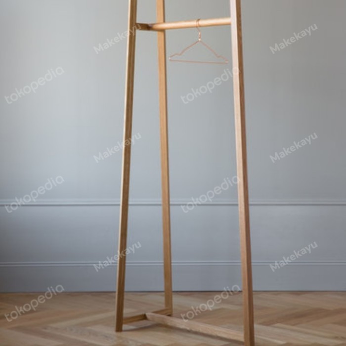 Twi Stand Hanger Baju Stand Hanger Kayu