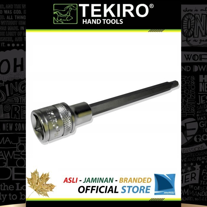 +++++] Kunci Mata Soket L Ketok H6 Stang 1/2" inch Panjang 150 mm TEKIRO