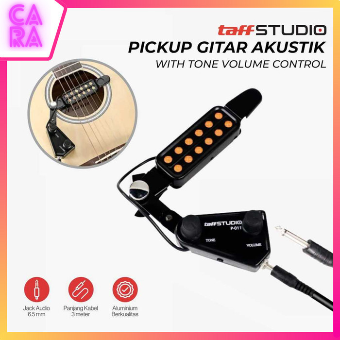 Pickup Gitar Akustik 2 Hole Volume Control P-011