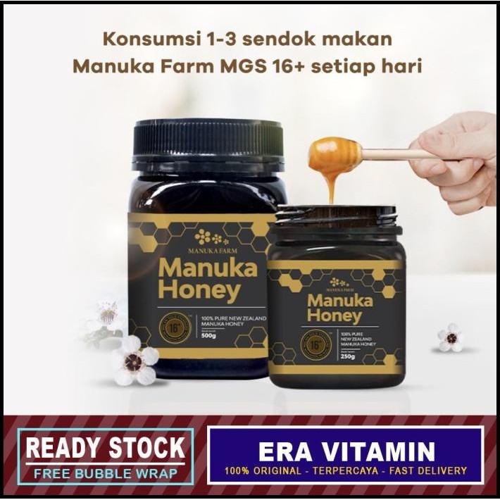 

(250Gr) Umf 16+ Madu Manuka Farm Honey New Zealand Bpom