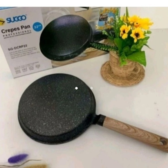 TERPERCAYA Loyang Crepes Suggo 22 cm Crepes Pan Wajan walik Suggo