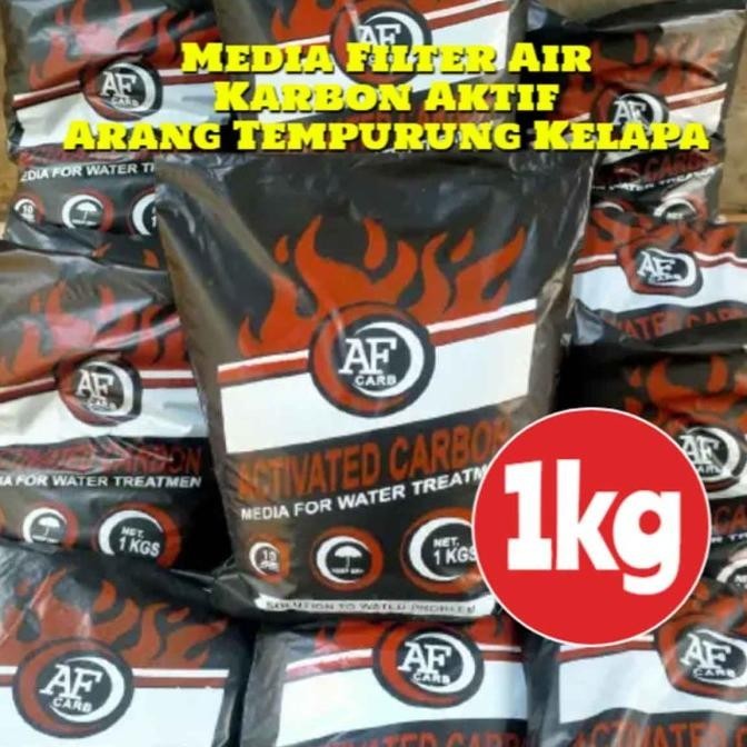 Karbon Aktif 1 KG Media Filter Saringan Air Minum Tabung Tandon Toren LN