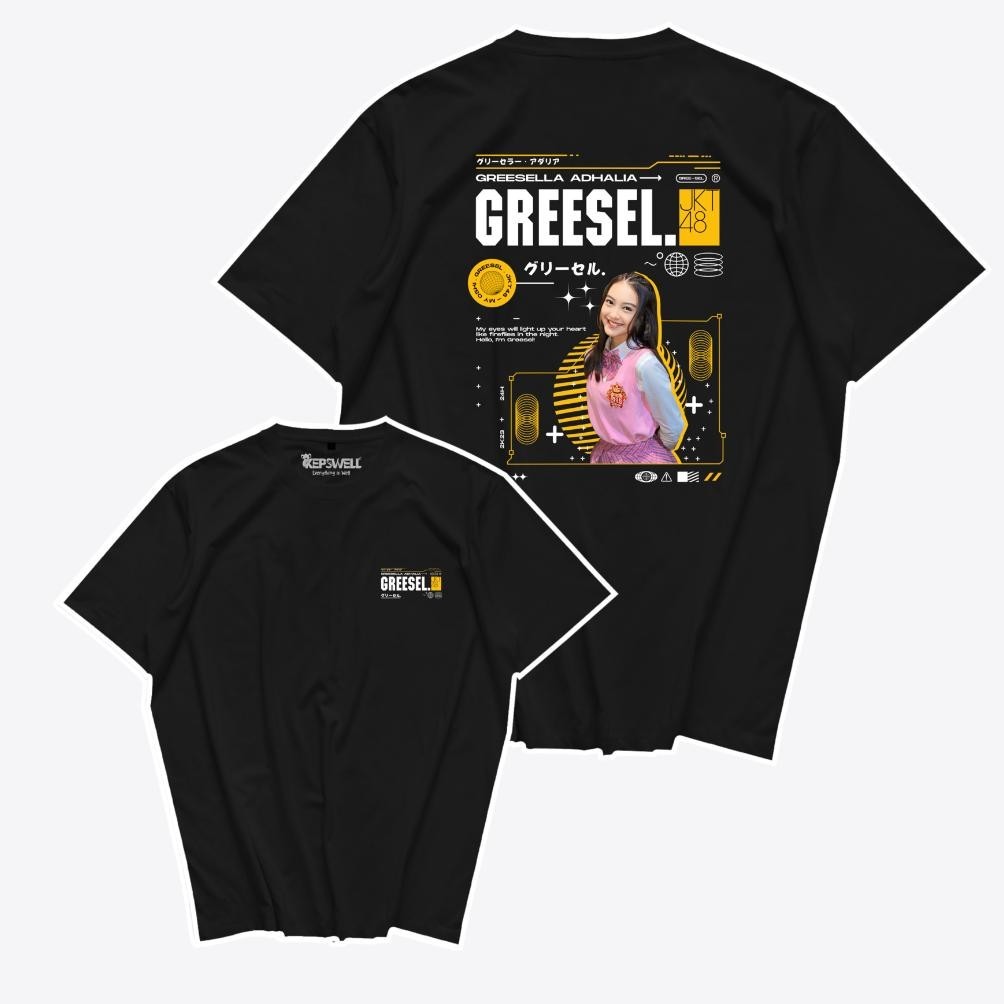 Limited Kaos My Oshi Greesel Jkt48 Baju Streetwear Tshirt Combed 24S