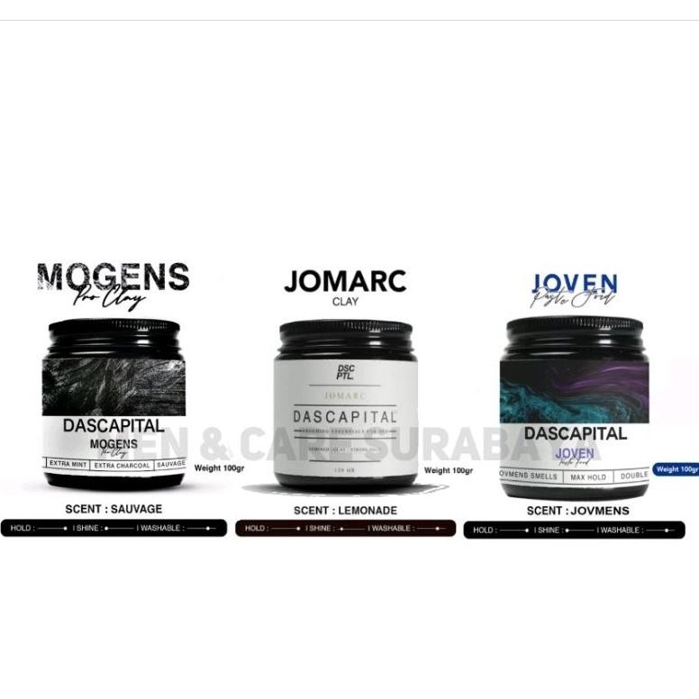 Dascapital Premium Pomade | Oilbased | Waterbased | Clay Promo