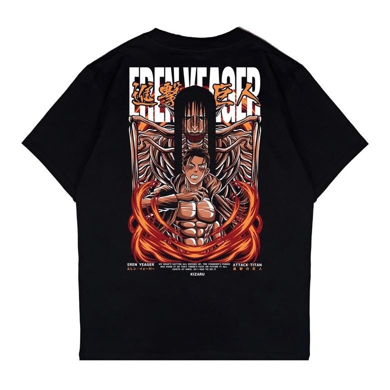 Promo Baju Kaos Anime Attack On Titan Uniqlo Eren Rumbling