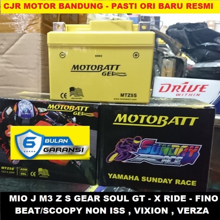 Aki Kering Gel Motobatt Mtz5S Gtz4V Ytz4V Aki Motor Beat Karbu Fi Esp