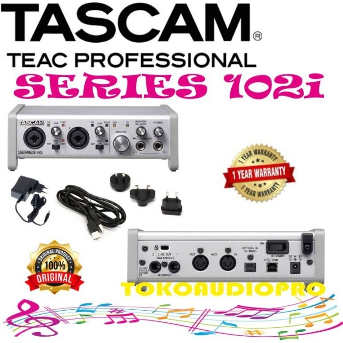 

tascam series 102i soundd