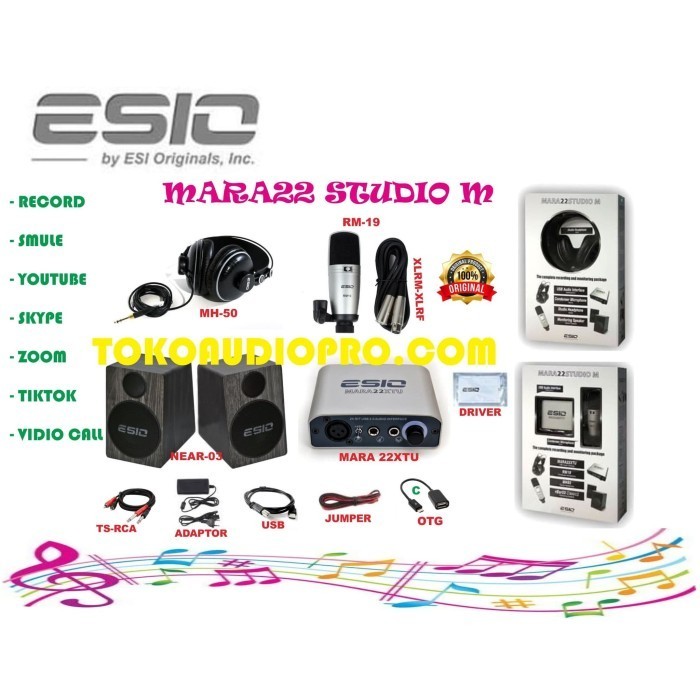 

PAKET RECORDING ESIO MARA 22 STUDIO M