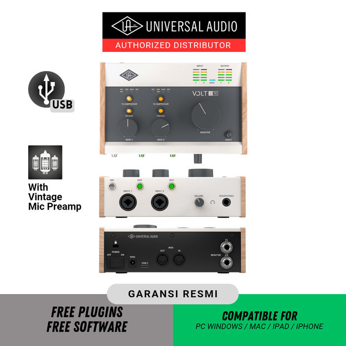 

Universal Audio Volt 276 2-in/2-out USB 2.0 Audio Interface