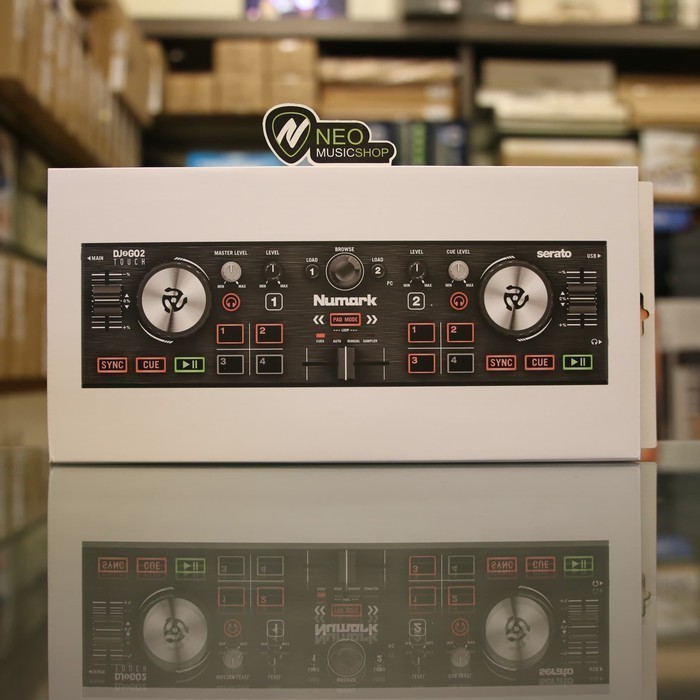 

NUMARK DJ2GO2 TOUCH POCKET DJ CONTROLLER W CAPACITIVE TOUCH JOG