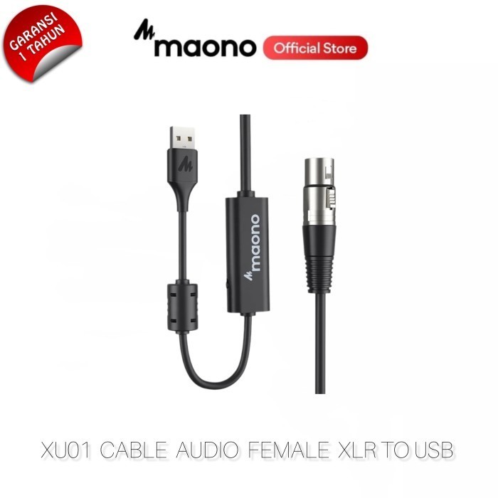 

MAONO XU01 USB Male to XLR Female Microphone Cable Laptop Soundd